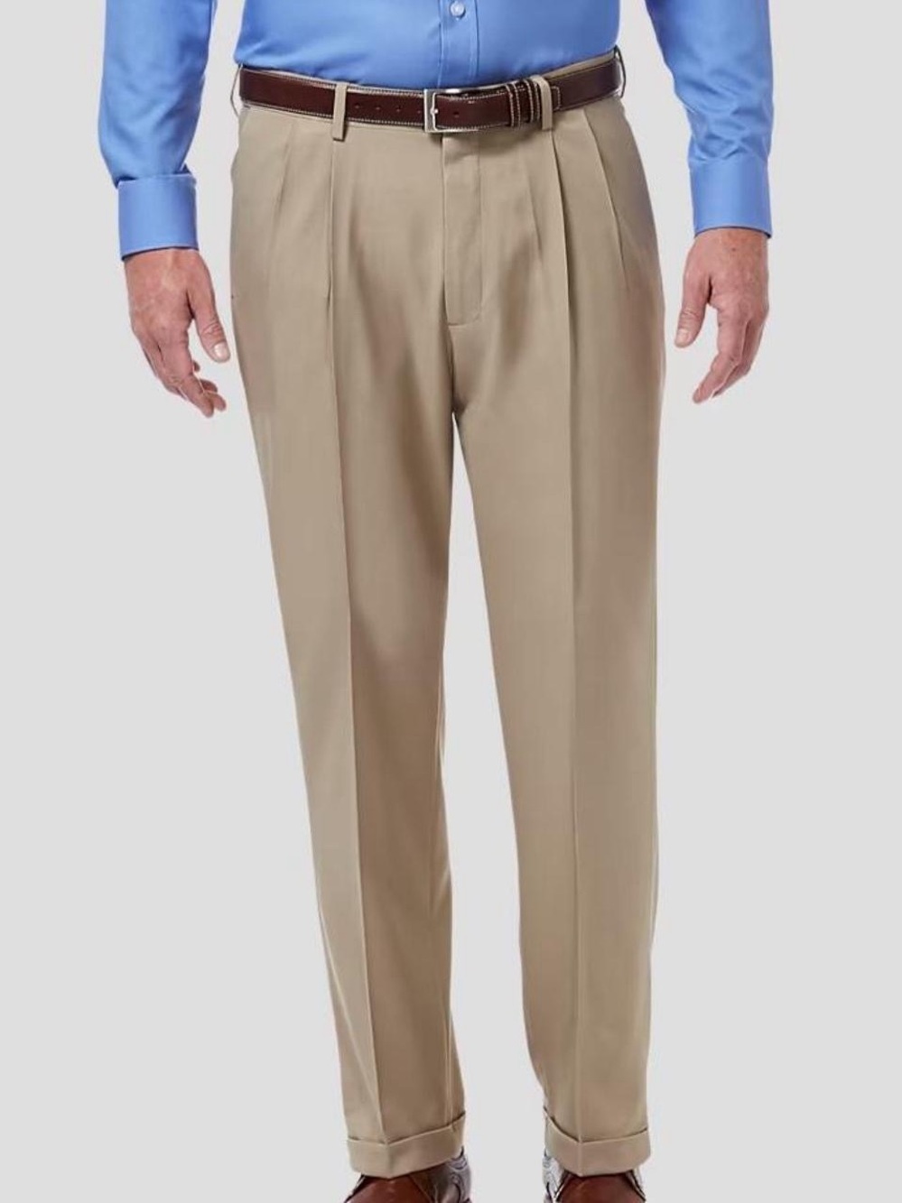 Haggar perfect fit waistband khaki dress pants